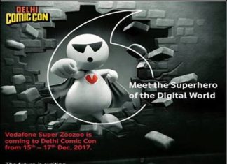 Vodafone SuperZooZoo- The SuperHero of the Digital World Makes Its Debut At Delhi Comic Con 2017