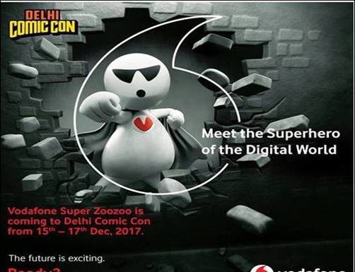 Vodafone SuperZooZoo- The SuperHero of the Digital World Makes Its Debut At Delhi Comic Con 2017