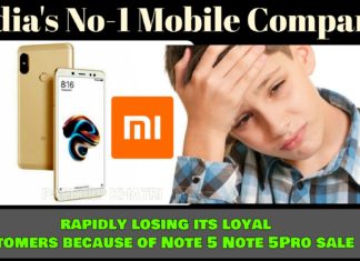 Xiaomi rapidly losing its loyal customers because of Note 5 Note 5Pro sale