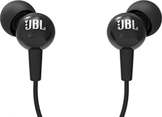 JBL C100SI in-Ear Headphones with Mic (Black)