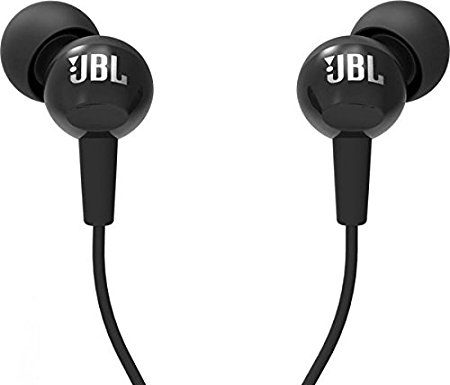 JBL C100SI in-Ear Headphones with Mic (Black)