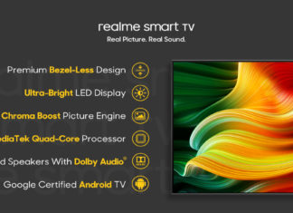 रियलमी लाया अपना पहेला बेज़ेल लेस डिज़ाइन टीवी? साथ ही गूगल?