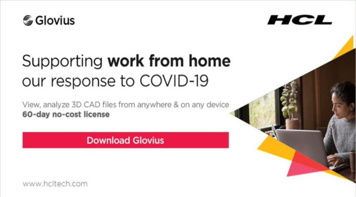 HCL ANNOUNCES 60-DAY NO-COST GLOVIUS LICENSE TO SUPPORT WORK FROM HOME AND MINIMIZE DISRUPTION FROM COVID-19