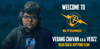 BlitzkriegXP sign Vedang Chavan A.K.A Vedzzas head coach for BXP PUBGTeam