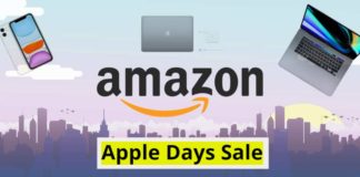 Apple Days started from last night on Amazon.in