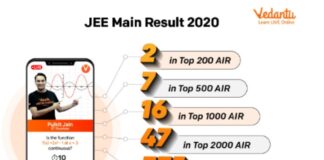 Vedantu achieve 99% percentile in JEE mains