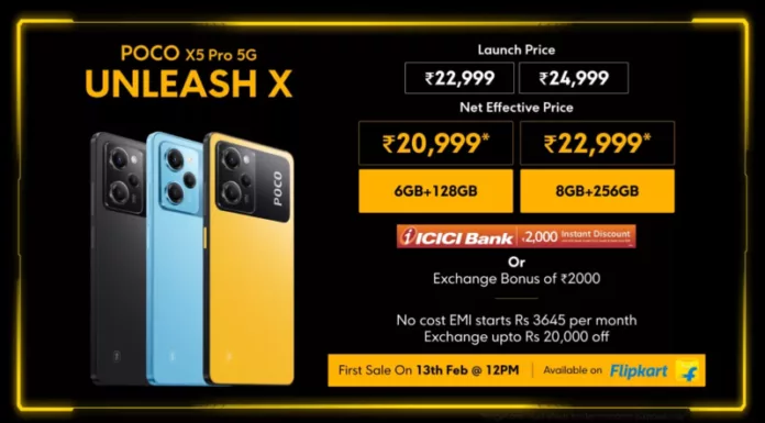 POCO launches X5 Pro 5G smartphone globally Lauched price